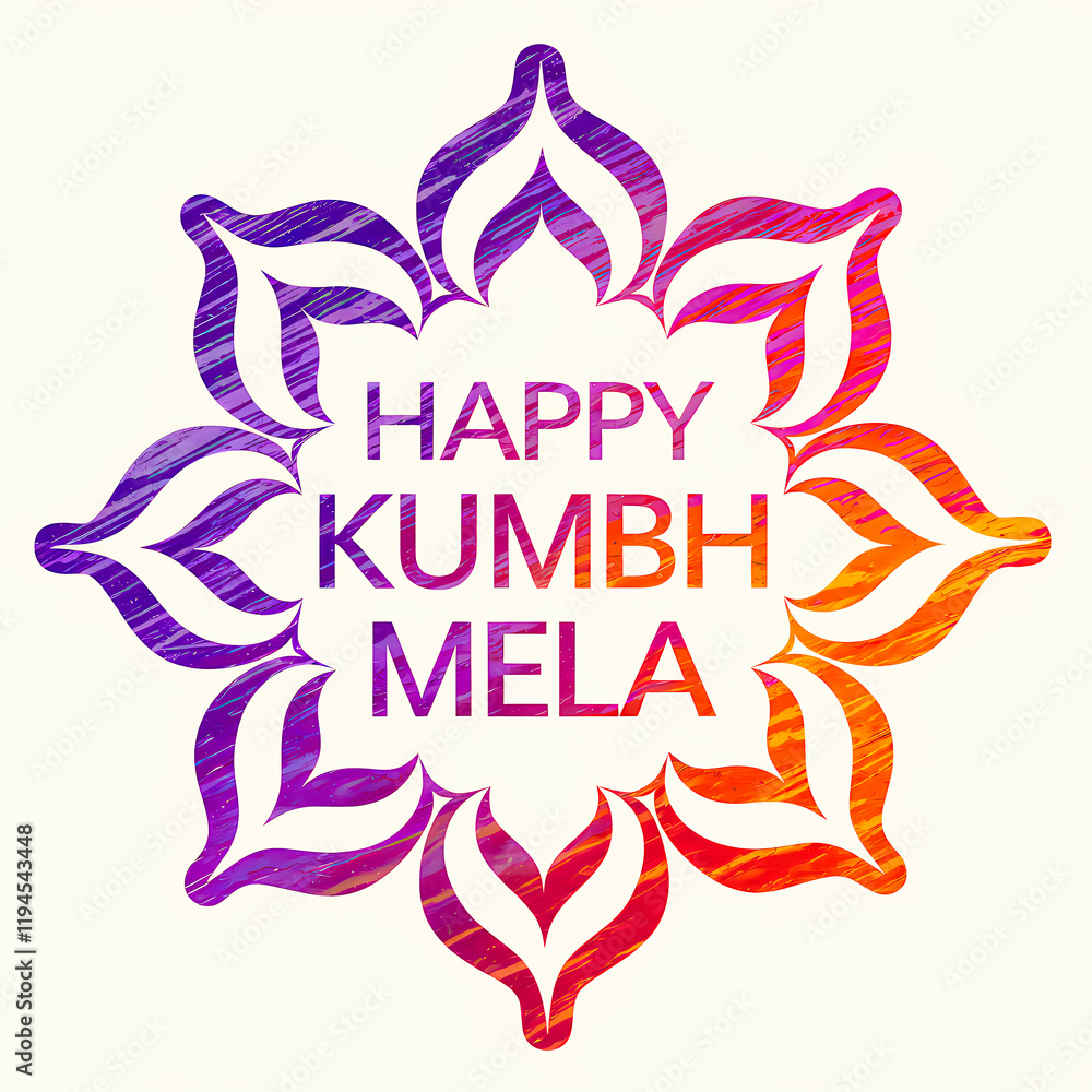 Fototapeta premium Happy Kumbh Mela