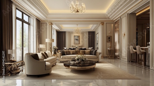Luxurious apartment living room design (1)
