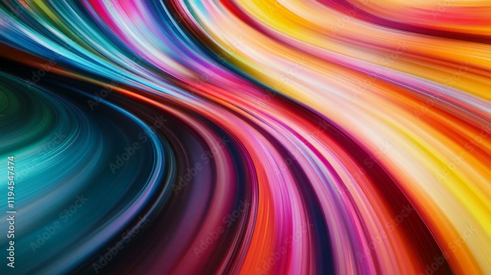 Obraz premium A Mesmerizing 3D Abstract Multicolor Visualization