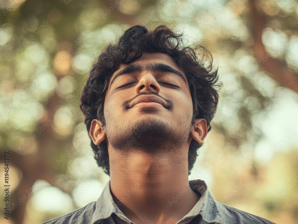 Contemplative Man's Portrait Contemplative Man's Portrait