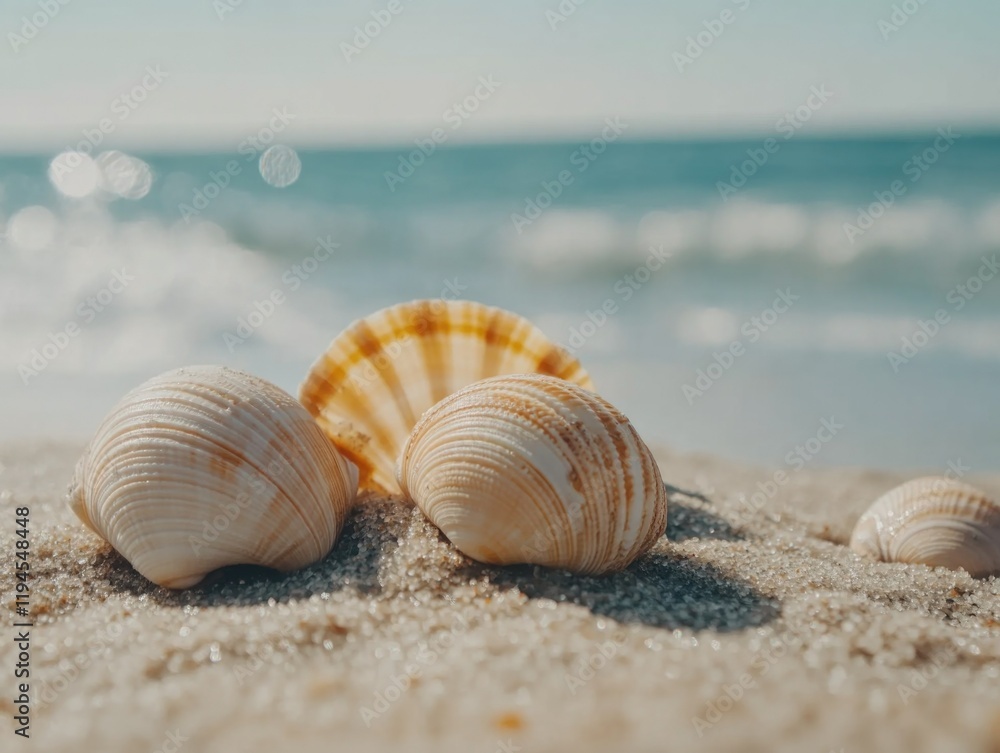 Seashells on a Sandbank