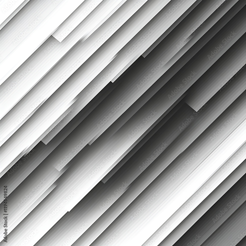 Fototapeta premium Abstract grayscale diagonal lines pattern.