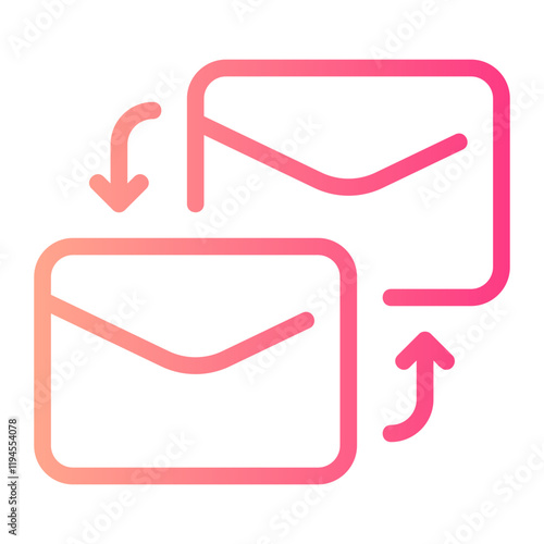 correspondence gradient icon