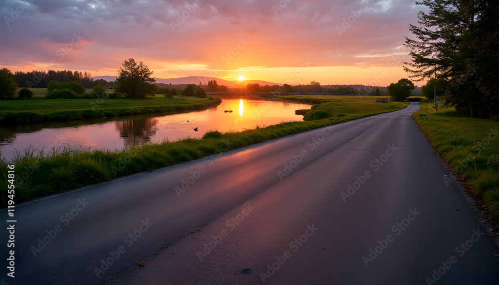 Sunset River Path Sunset River Path