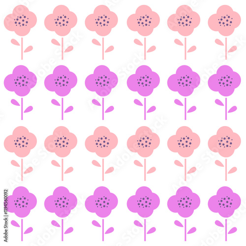 SPRING SUMMER FLORAL RETRO PATTERN TEXTURE BACKGROUND VECTOR