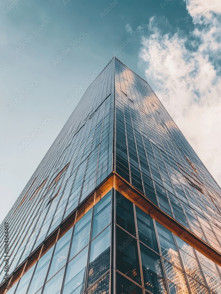 Modern Skyscraper with Reflective Windows Modern Skyscraper with Reflective Windows