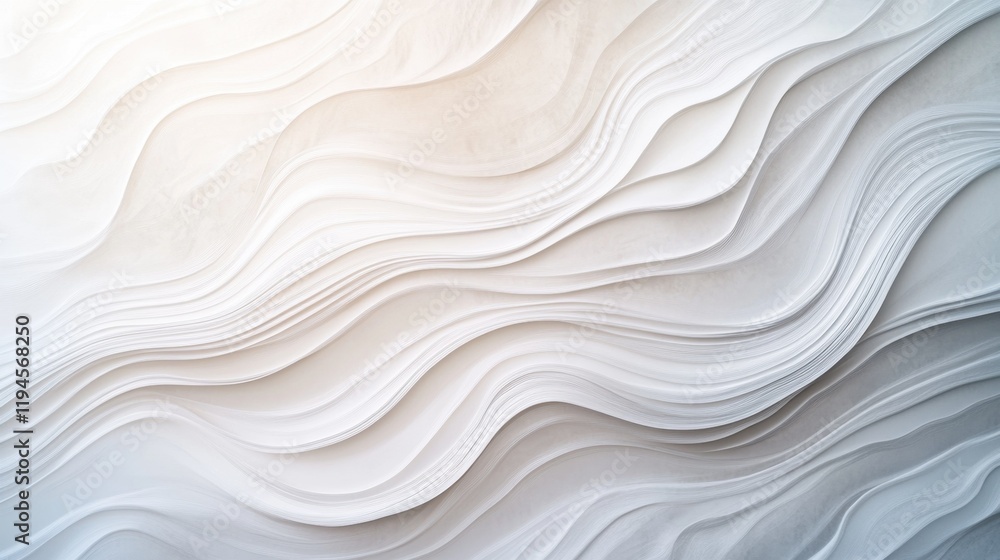Elegant abstract waves: layered textured pattern surfaces in soft neutral shades Elegant abstract waves: layered textured pattern surfaces in soft neutral shades