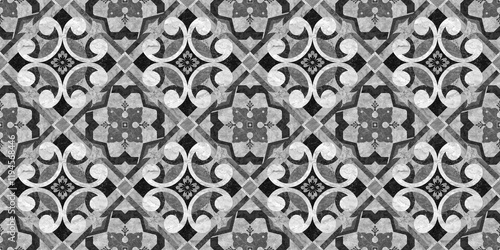 Wallpaper Mural Seamless mosaic ancient vintage marble texture design wall tiles for decor Torontodigital.ca