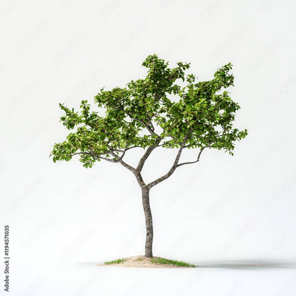 Obraz premium Small tree, studio, white background, nature design
