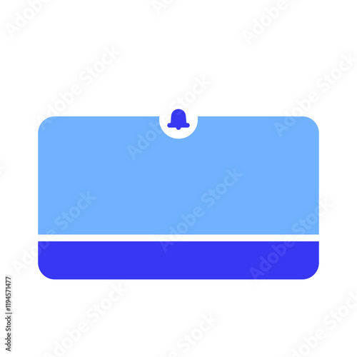 blue notification pop up box