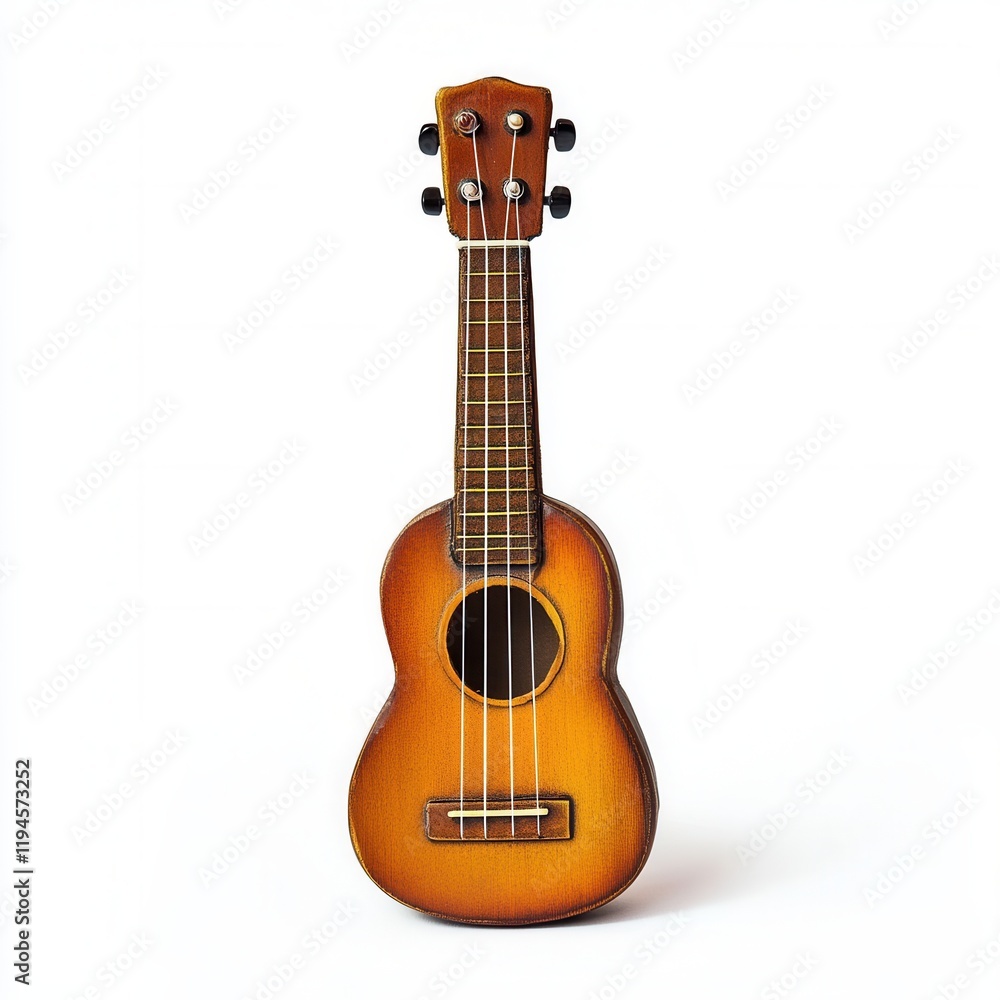 Fototapeta premium Studio Ukulele, Music Instrument, White Background