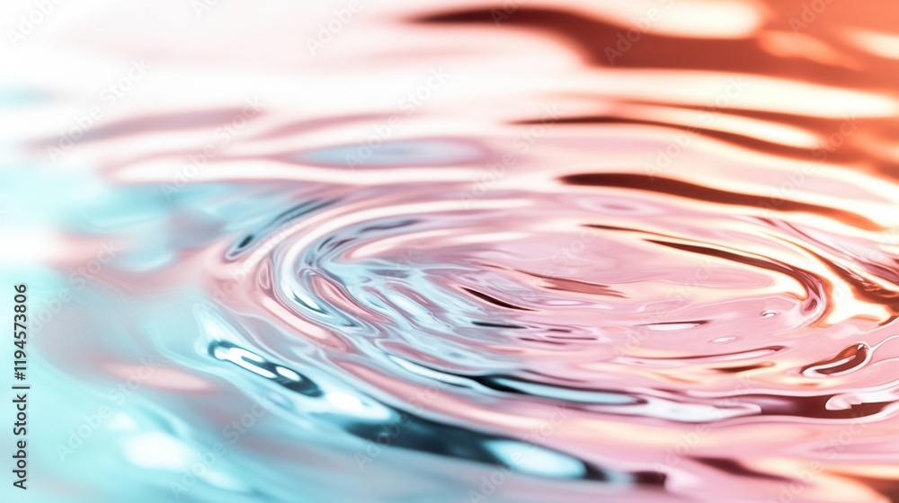 Abstract water surface with ripples and colors. Abstract water surface with ripples and colors.