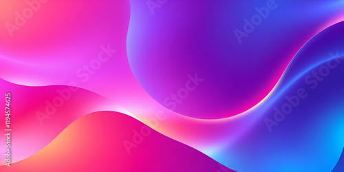 Digitally rendered abstract wallpaper in a dramatic, cinematic, modern flat design.  Simple two-dimensional shapes in electric vivid colors create a film-like composition and lighting photo