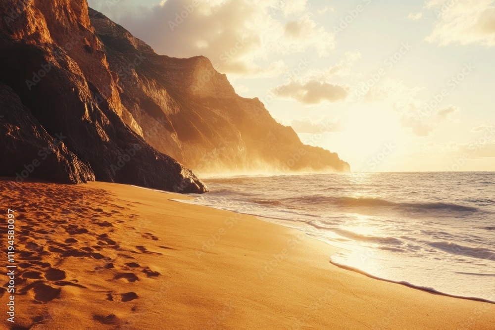 Beautiful beach sunset ocean landscape nature. Beautiful beach sunset ocean landscape nature.
