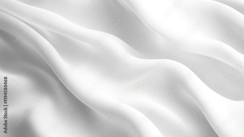 Obraz premium Luxurious White Silk Fabric Texture Background