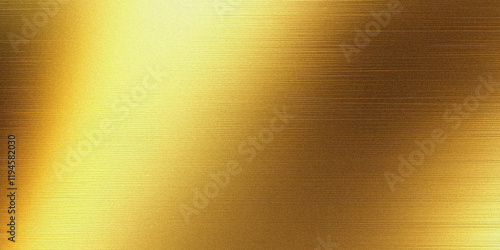 grainy gold metal abstract blurred background banner. matte brass texture with noise. photo