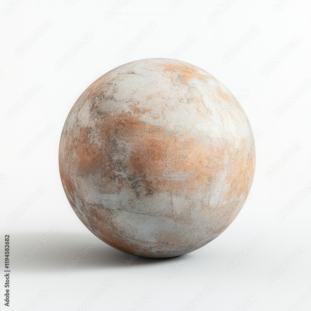 Planetary model, studio shot, white background, science education Planetary model, studio shot, white background, science education