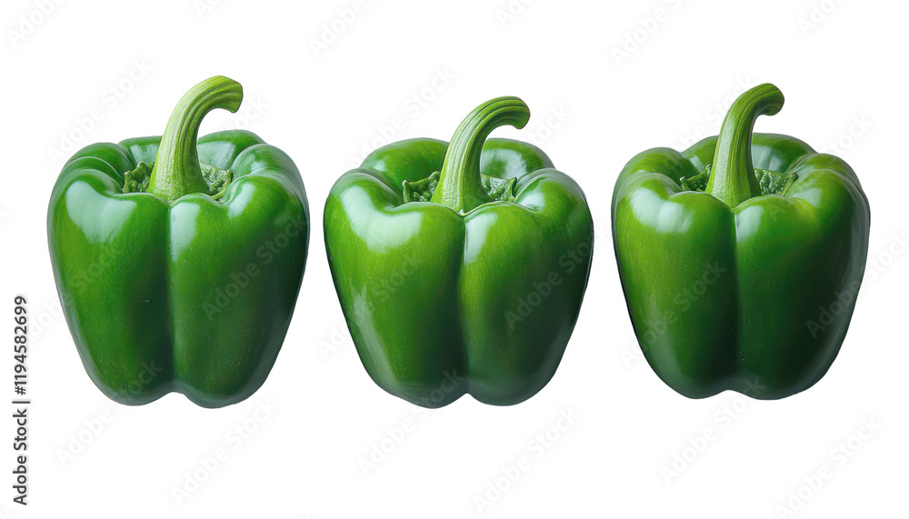 Bell peppers, also known as sweet peppers, come in green, red, yellow, and orange varieties. They are crisp, mildly sweet, rich in vitamins A and C, and commonly used in salads, stir-fries, and sauces