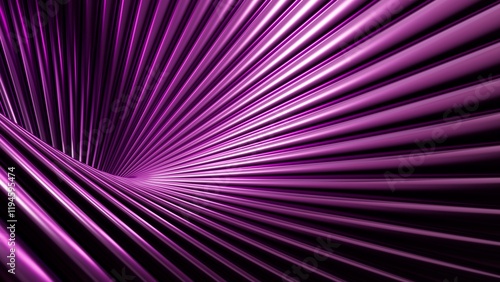 Abstract background with metallic waves, shiny surface in dark tones, modern design for wallpapers, presentations, banners, and graphic design