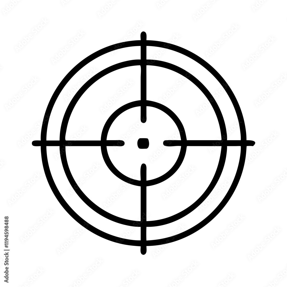 hunting scope icon, hunting scope line art - simple line art of hunting scope, perfect for hunting scope logos and icons and themed design hunting scope icon, hunting scope line art - simple line art of hunting scope, perfect for hunting scope logos and icons and themed design