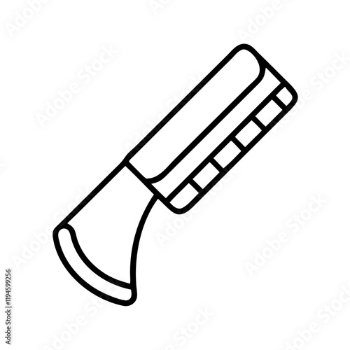 shotgun recoil pad icon, shotgun recoil pad line art - simple line art of shotgun recoil pad, perfect for shotgun recoil pad logos and icons and themed design 