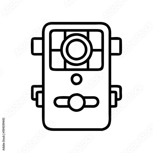 trail camera icon, trail camera line art - simple line art of trail camera, perfect for trail camera logos and icons and themed design  photo