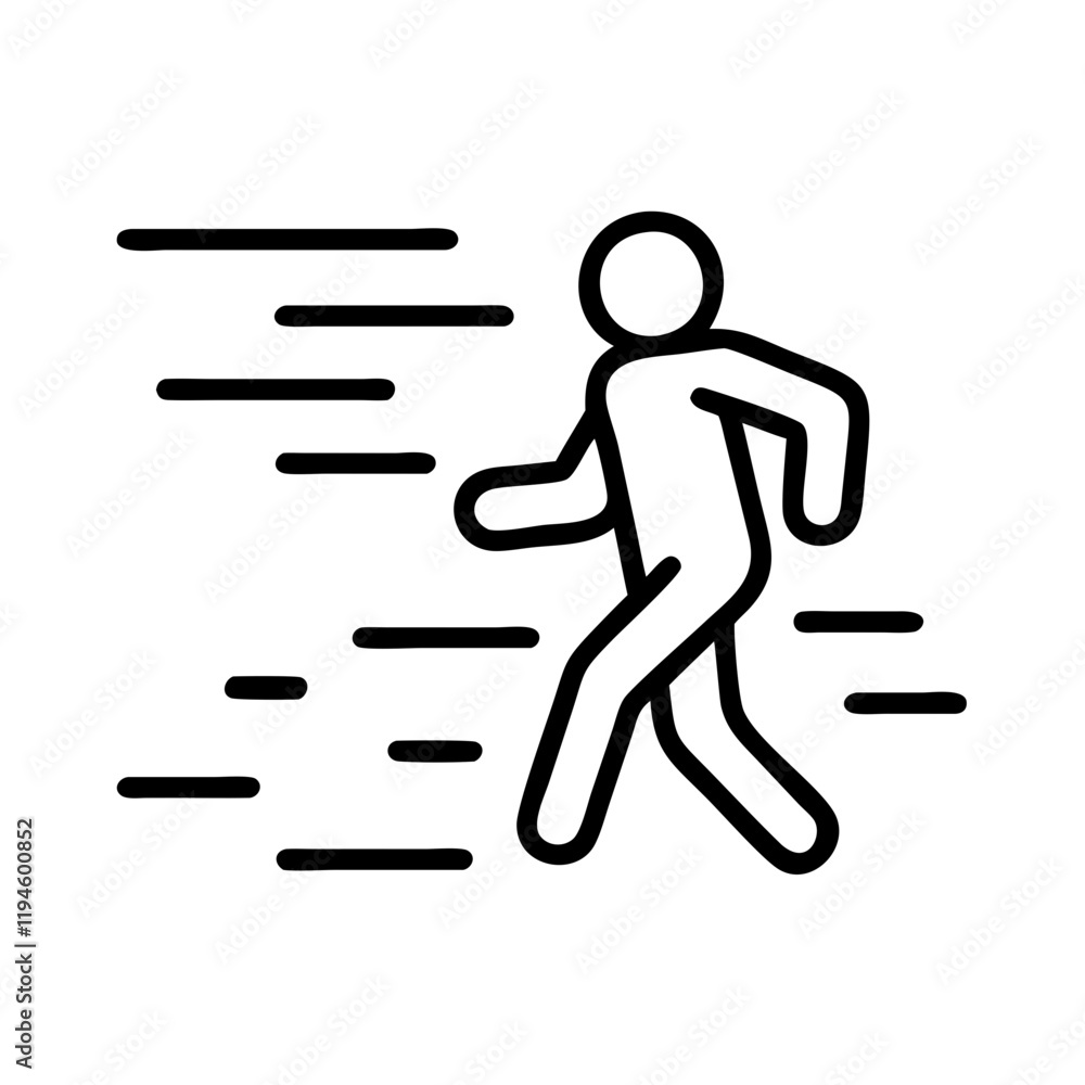 jogging in fog icon, jogging in fog line art - simple line art of jogging in fog, perfect for jogging in fog logos and icons and themed design jogging in fog icon, jogging in fog line art - simple line art of jogging in fog, perfect for jogging in fog logos and icons and themed design