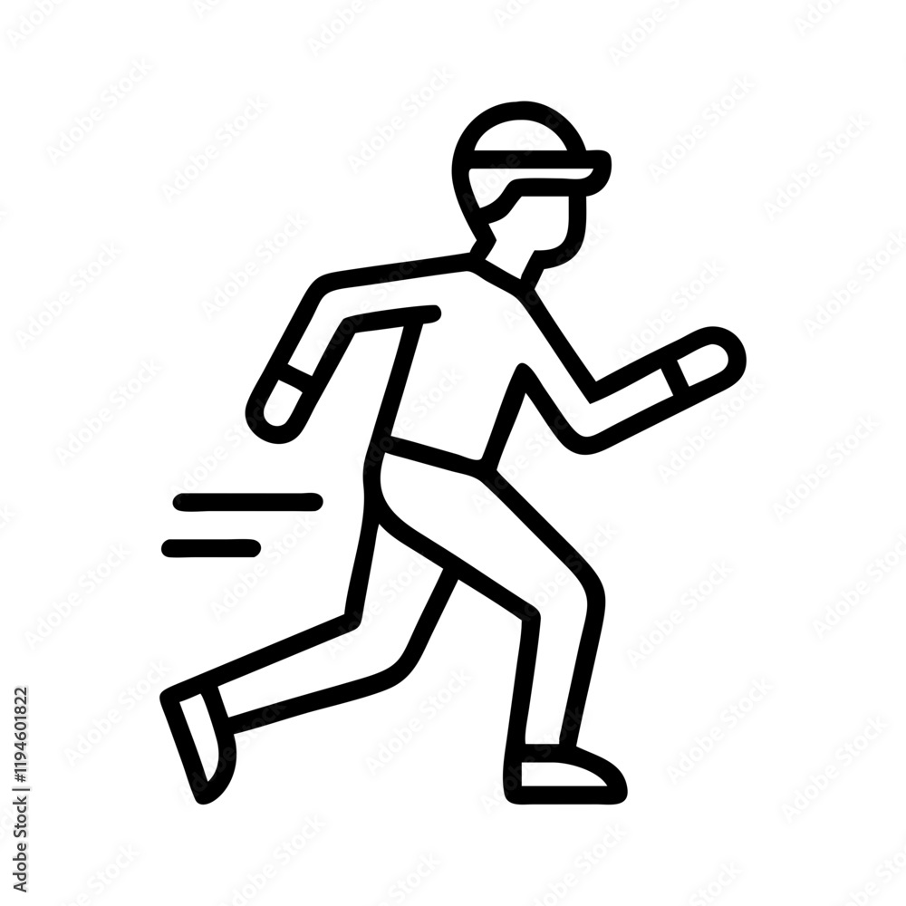 person jogging icon, person jogging line art - simple line art of person jogging, perfect for person jogging logos and icons and themed design person jogging icon, person jogging line art - simple line art of person jogging, perfect for person jogging logos and icons and themed design
