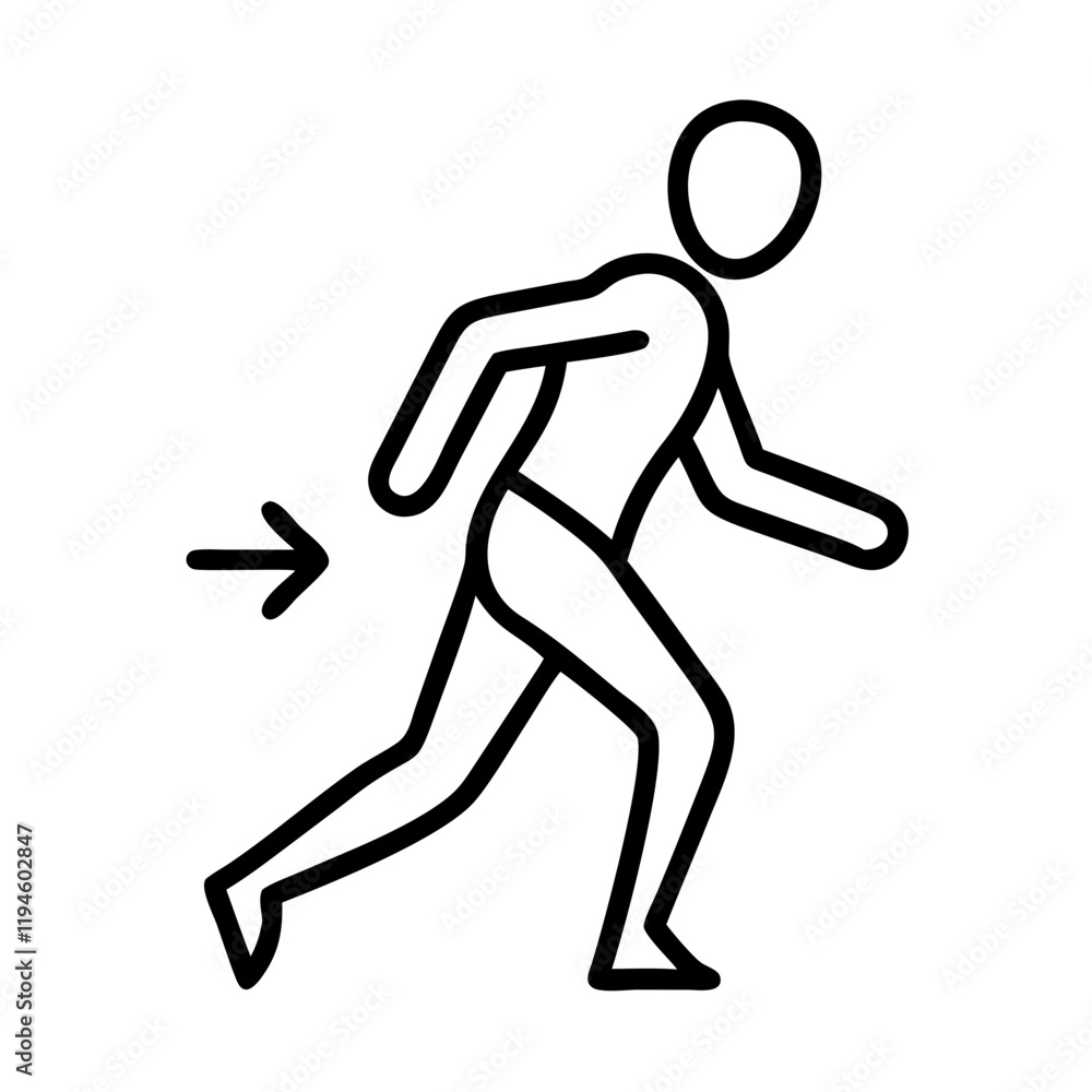 running posture guide icon, running posture guide line art - simple line art of running posture guide, perfect for running posture guide logos and icons and themed design running posture guide icon, running posture guide line art - simple line art of running posture guide, perfect for running posture guide logos and icons and themed design