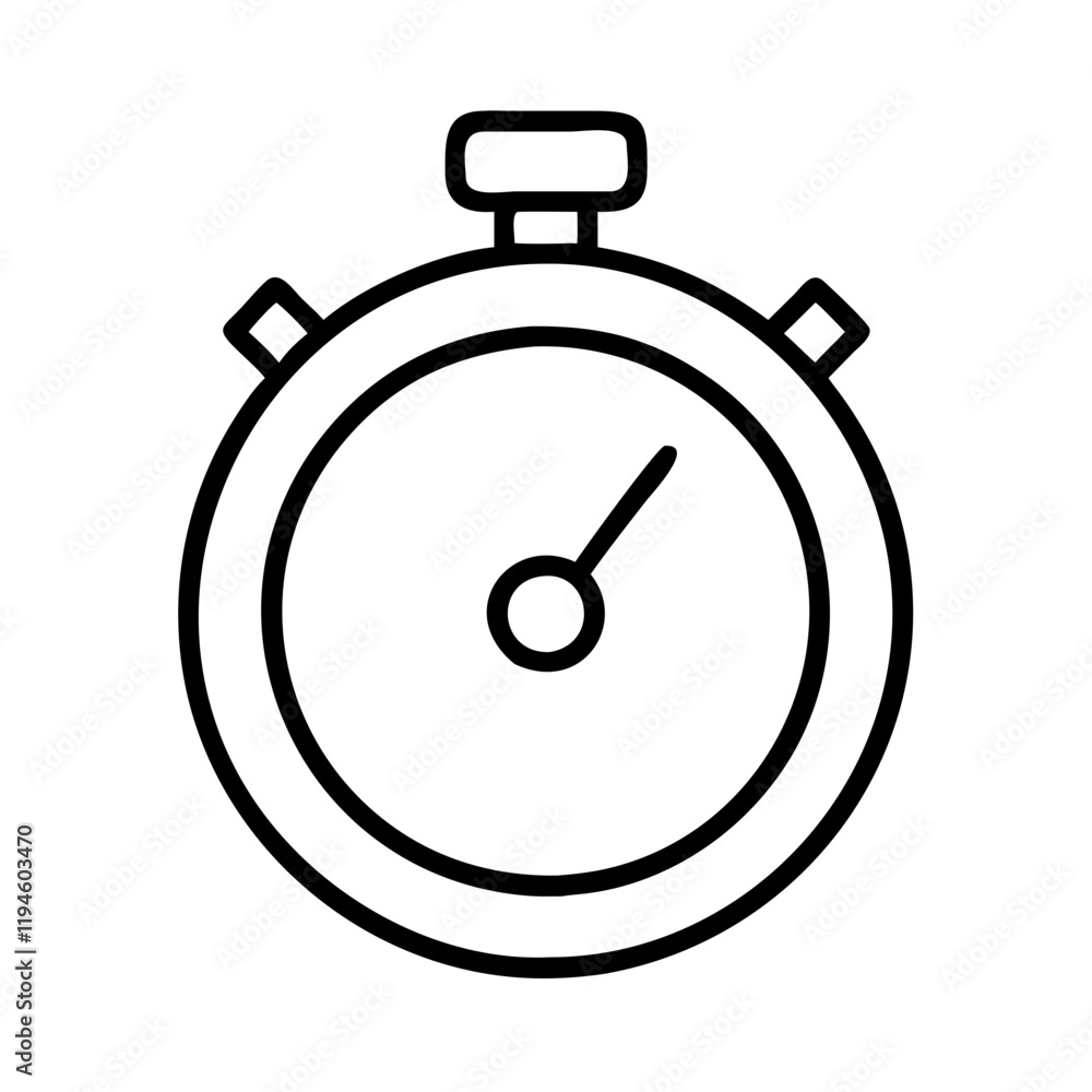 stopwatch icon, stopwatch line art - simple line art of stopwatch, perfect for stopwatch logos and icons and themed design stopwatch icon, stopwatch line art - simple line art of stopwatch, perfect for stopwatch logos and icons and themed design