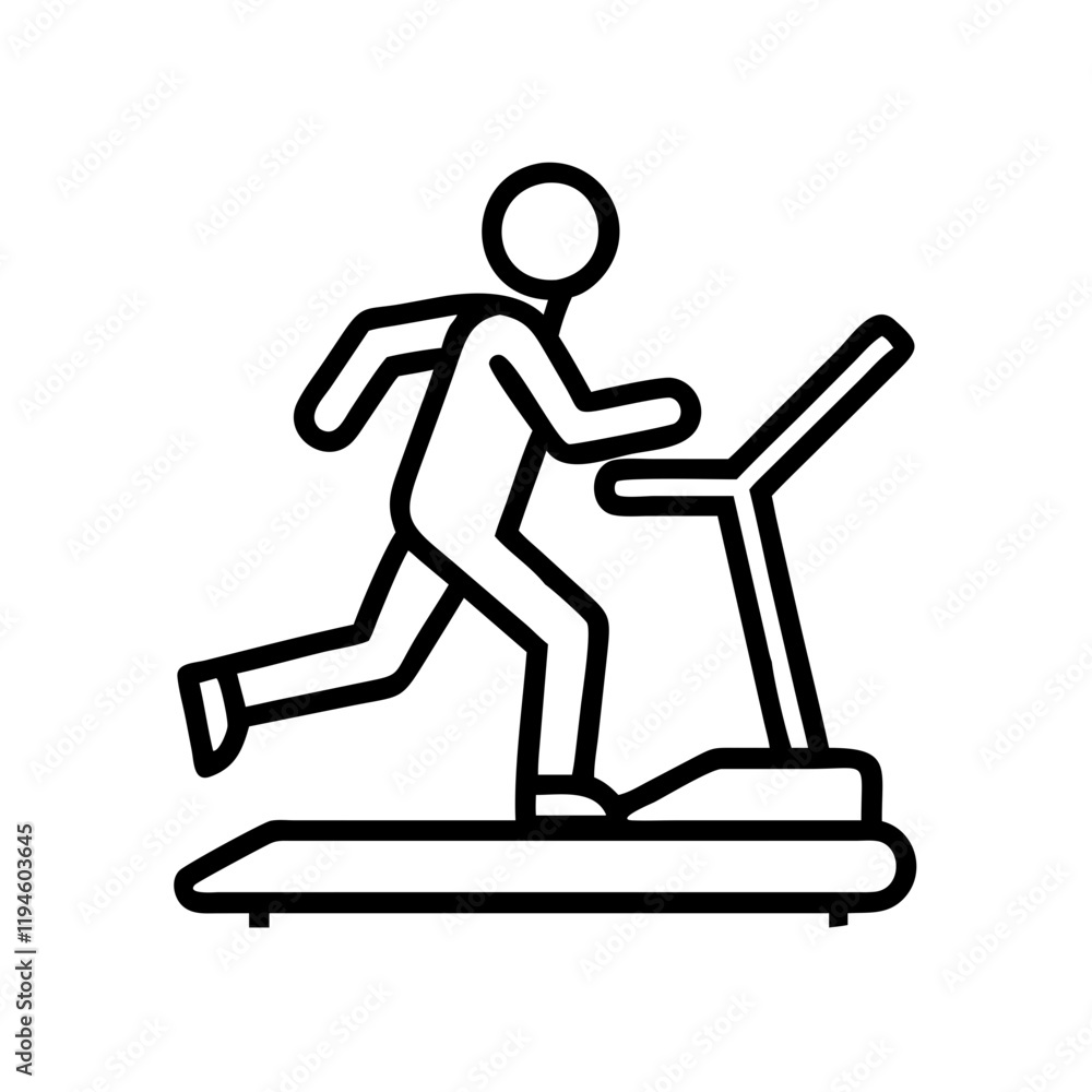 treadmill jogging icon, treadmill jogging line art - simple line art of treadmill jogging, perfect for treadmill jogging logos and icons and themed design treadmill jogging icon, treadmill jogging line art - simple line art of treadmill jogging, perfect for treadmill jogging logos and icons and themed design