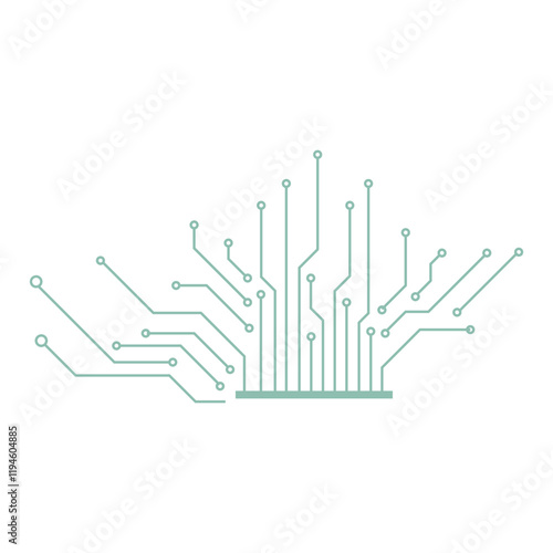 Circuit Simple Vector photo