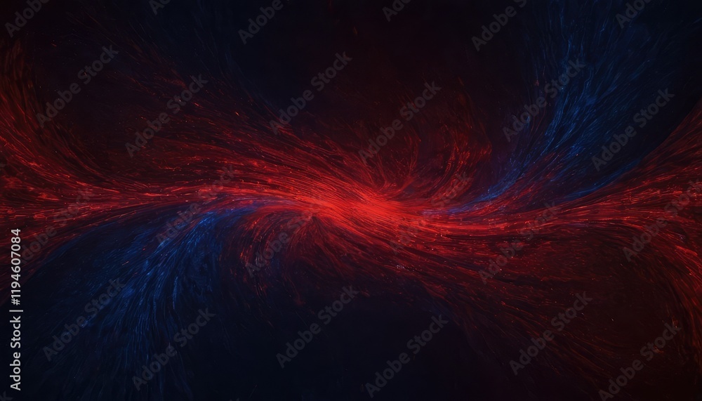 Naklejka premium Wavy background gradient red and blue 1