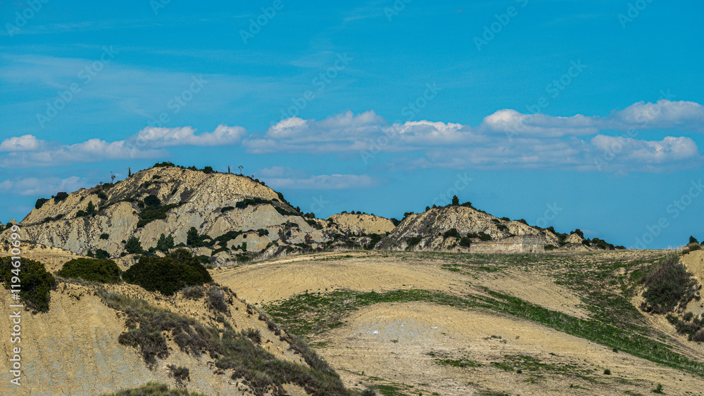 Fototapeta premium badlands sceneries inside the badlands national park, Matera province, italy