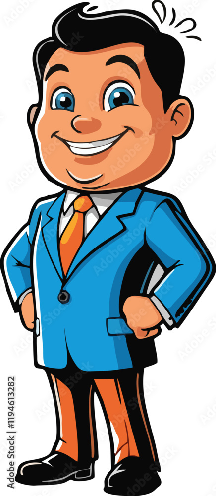 business cartoon character design vector illustration white background business cartoon character design vector illustration white background