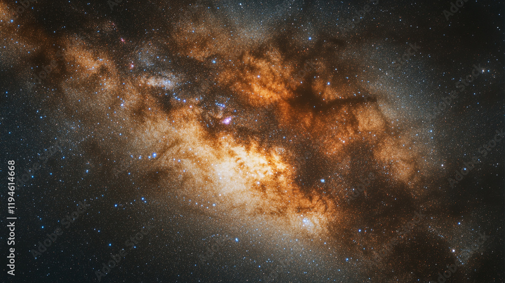 Stunning view of cosmic clouds and stars in a distant galaxy across the universe Stunning view of cosmic clouds and stars in a distant galaxy across the universe