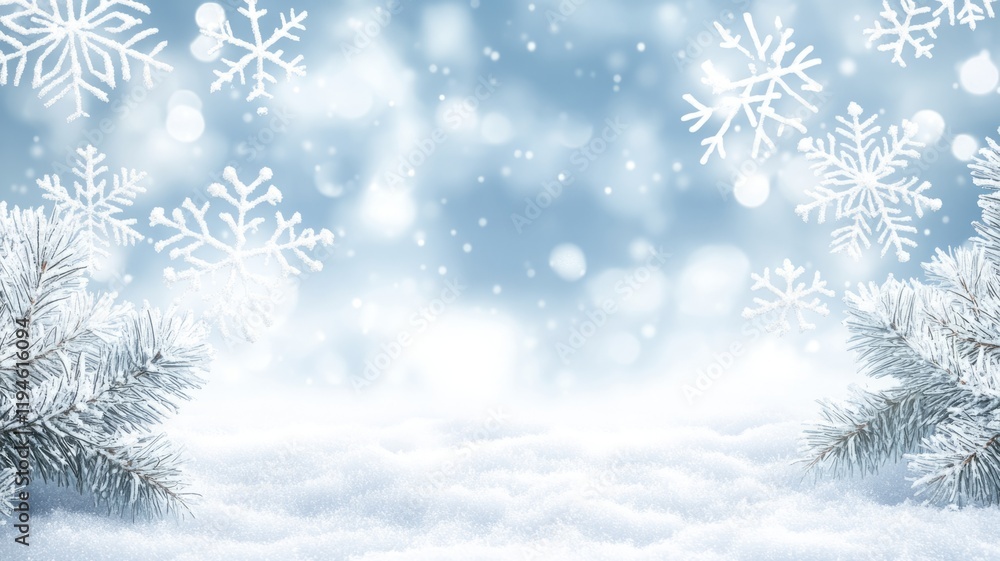 Winter Wonderland Snowflakes Background Winter Wonderland Snowflakes Background