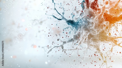 Colorful Abstract Paint Splash photo