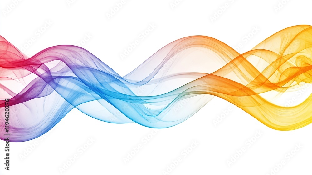 Naklejka premium Colorful abstract wave design.