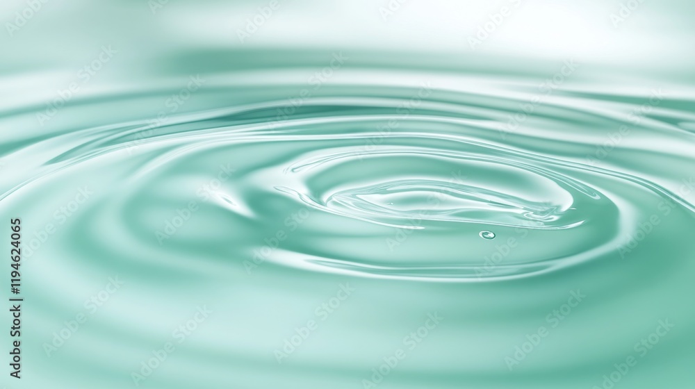Gentle Liquid Wave with Dynamic Moisturizing Drops in Water Surface Gentle Liquid Wave with Dynamic Moisturizing Drops in Water Surface