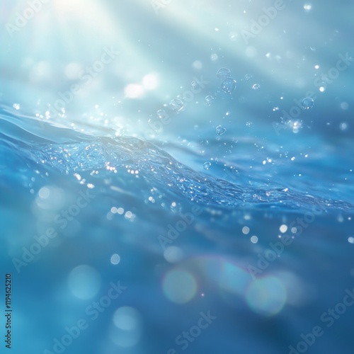 Wallpaper Mural Soft Light Rays Reflecting on Smooth Aquatic Water Surface Torontodigital.ca