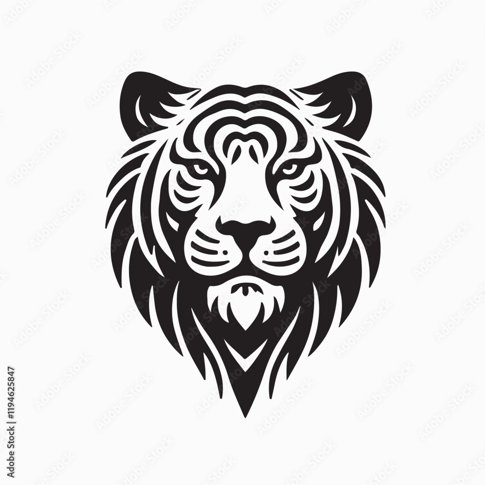 head of a tiger head of a tiger