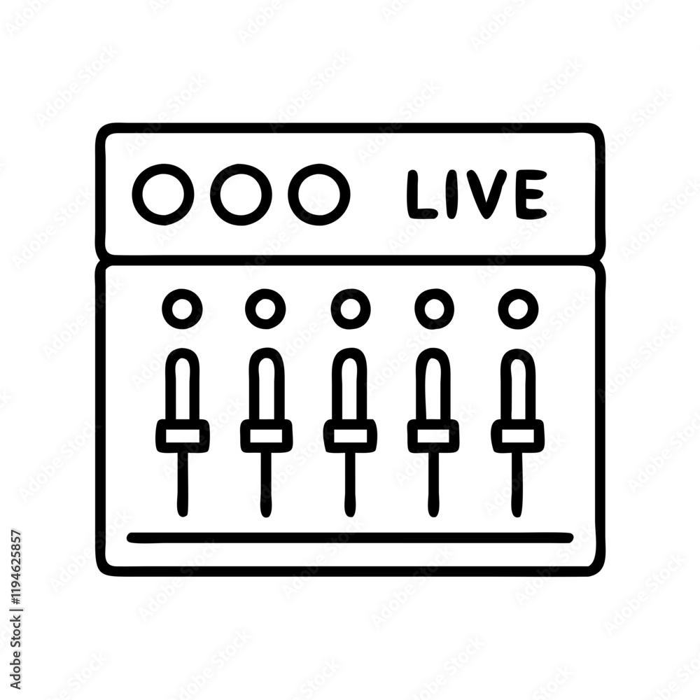 live sound mixing console icon, live sound mixing console line art - simple line art of live sound mixing console, perfect for live sound mixing console logos and icons and themed design live sound mixing console icon, live sound mixing console line art - simple line art of live sound mixing console, perfect for live sound mixing console logos and icons and themed design