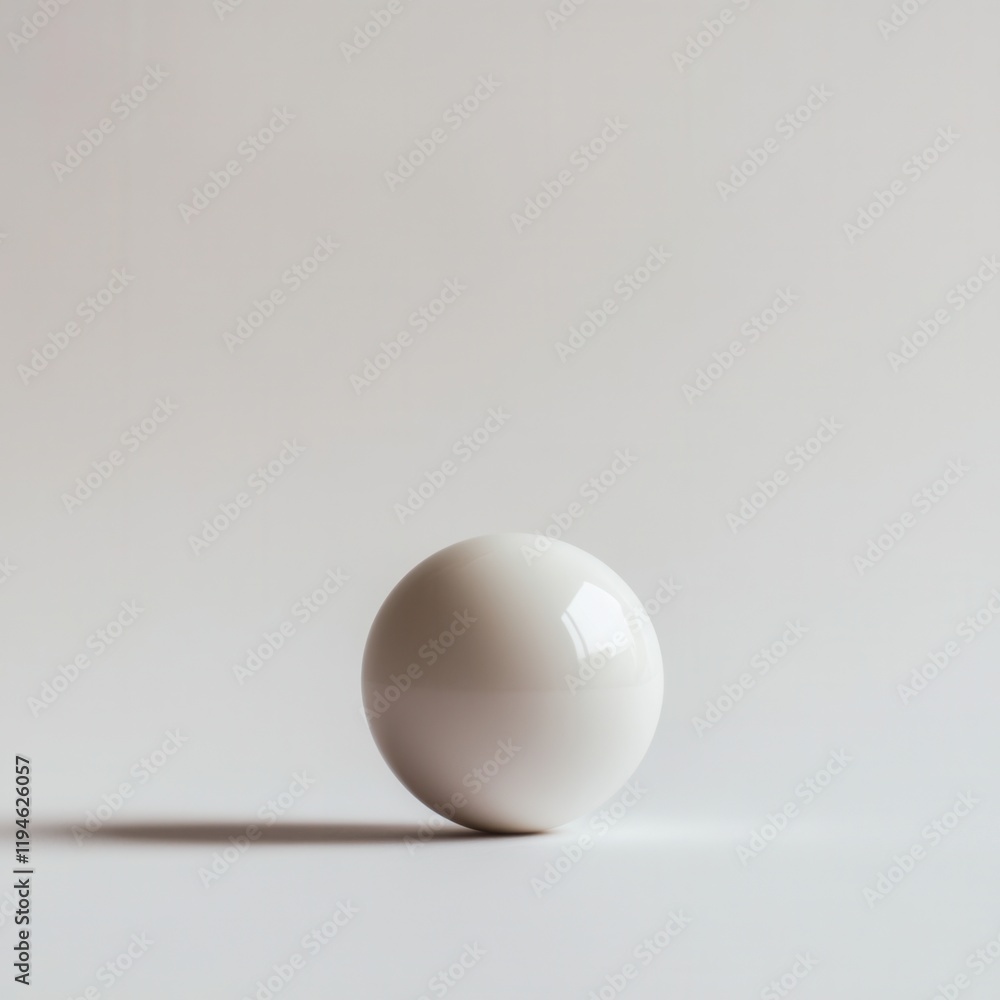 Fototapeta premium White sphere studio minimalism background design