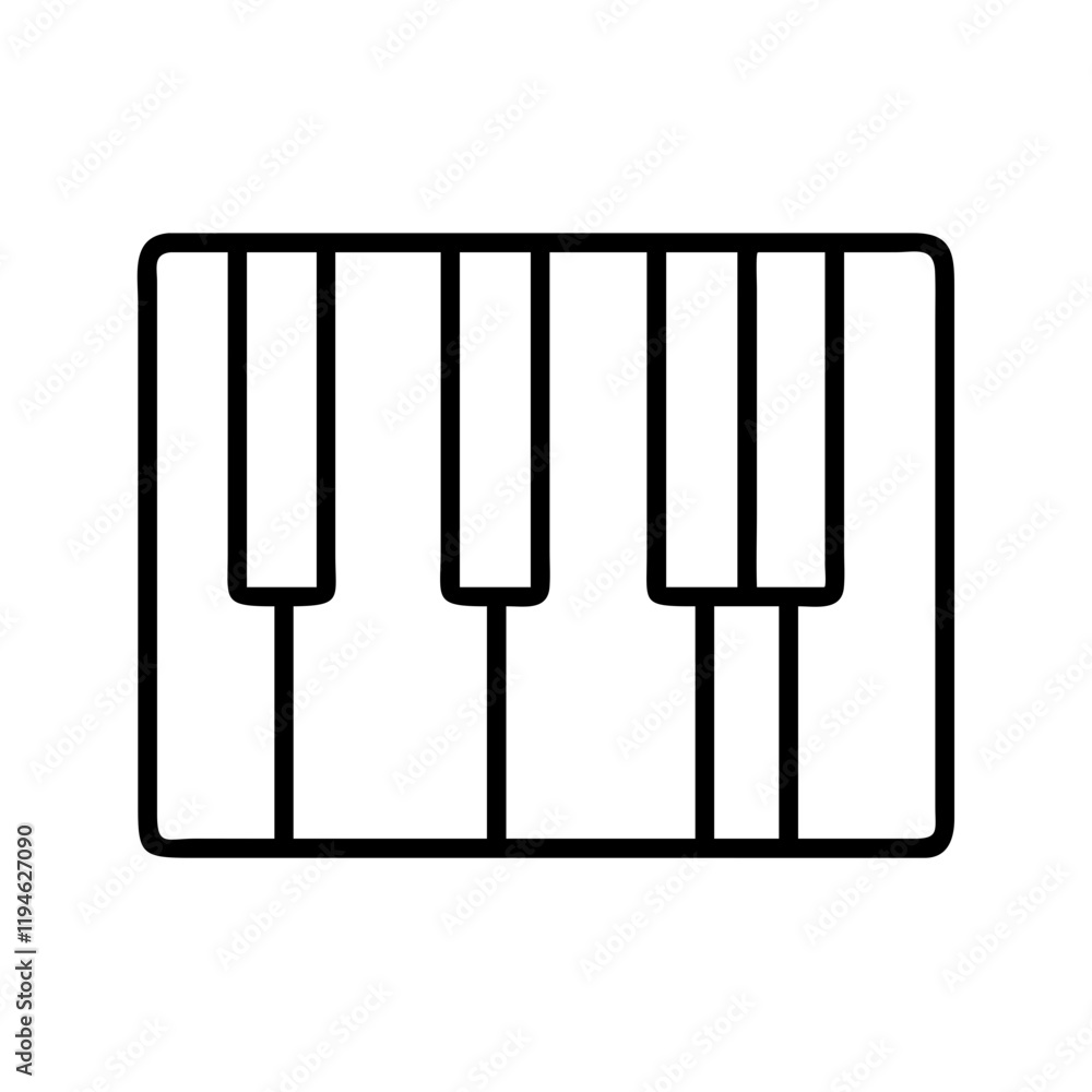 piano keys icon, piano keys line art - simple line art of piano keys, perfect for piano keys logos and icons and themed design piano keys icon, piano keys line art - simple line art of piano keys, perfect for piano keys logos and icons and themed design
