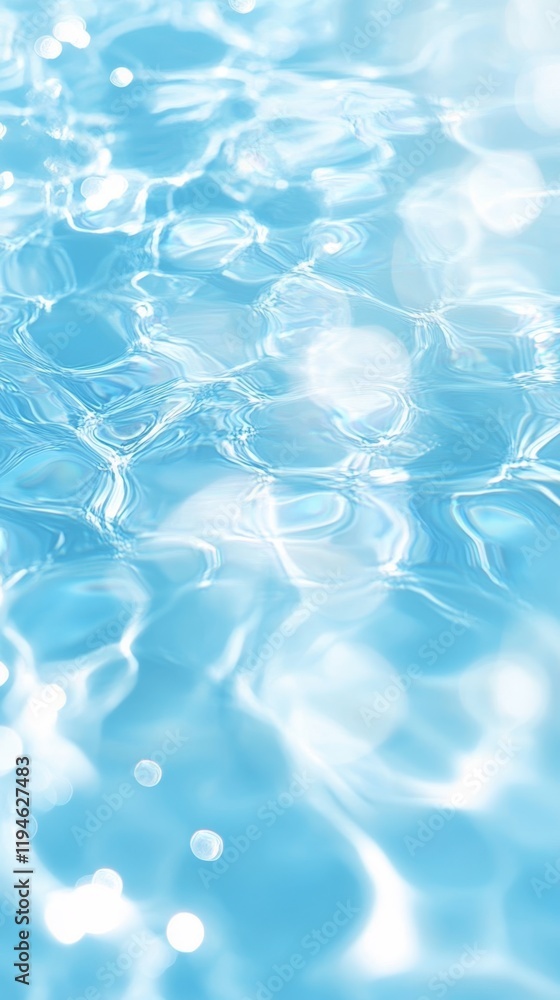 Light Blue Water Surface with Intricate Ripples and Reflections Light Blue Water Surface with Intricate Ripples and Reflections
