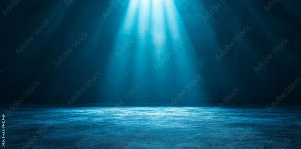 Fototapeta premium Submerged Serenity: An Underwater Light Show