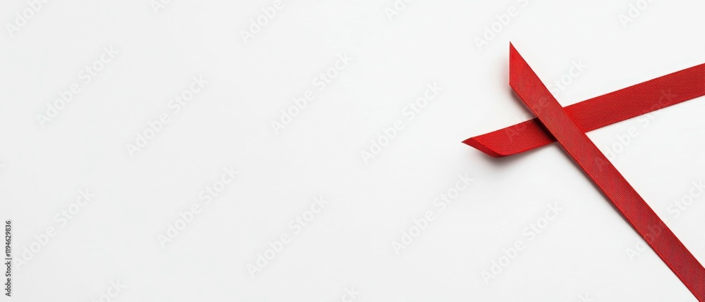 Cutting Red Ribbon Ceremony Event Space Photography Simple Background Close-Up Celebration Concept Cutting Red Ribbon Ceremony Event Space Photography Simple Background Close-Up Celebration Concept