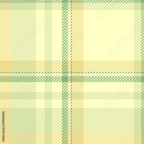 Elegant pastel plaid pattern. Soft yellow and green hues create a calming, versatile design ideal for textile prints, stationery, or website backgrounds.