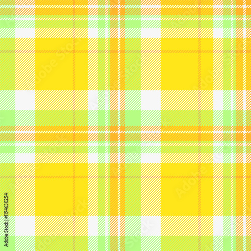 Vibrant yellow and light green plaid pattern. Perfect for textile design, website backgrounds, or cheerful branding.  Seamless repeat texture offers versatility for various projects.  Download now